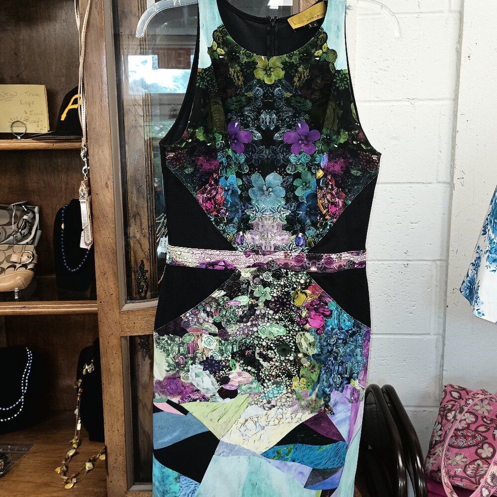 UNIQUE Nicole Miller Floral Dress Size 6
